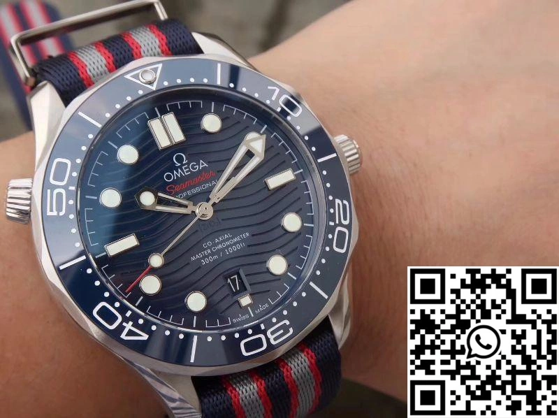 Omega Seamaster Diver 300m 210.30.42.20.03.001 Blue Wave Dial VS Factory