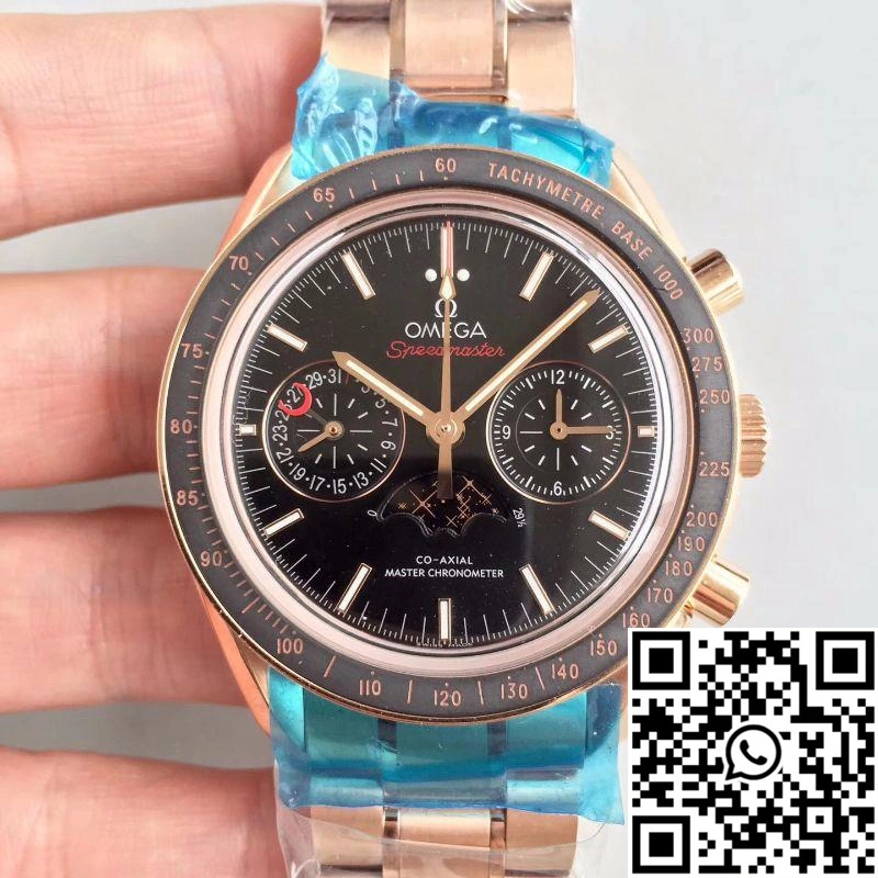 Omega Speedmaster Moonwatch Moonphase Chronograph 304.63.44.52.01.001 Black Dial