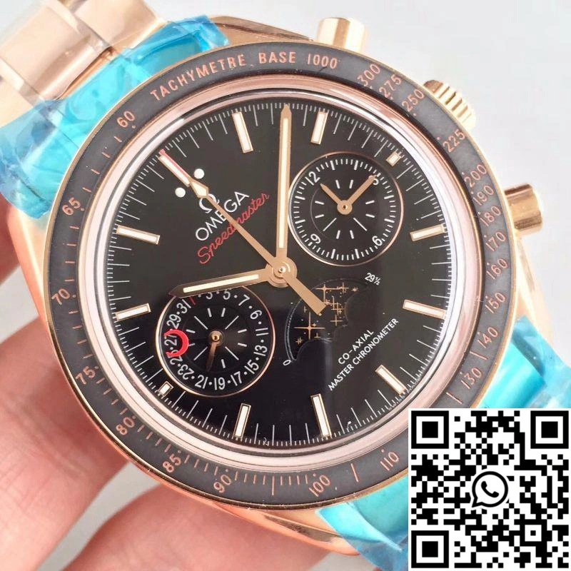 Omega Speedmaster Moonwatch Moonphase Chronograph 304.63.44.52.01.001 Black Dial