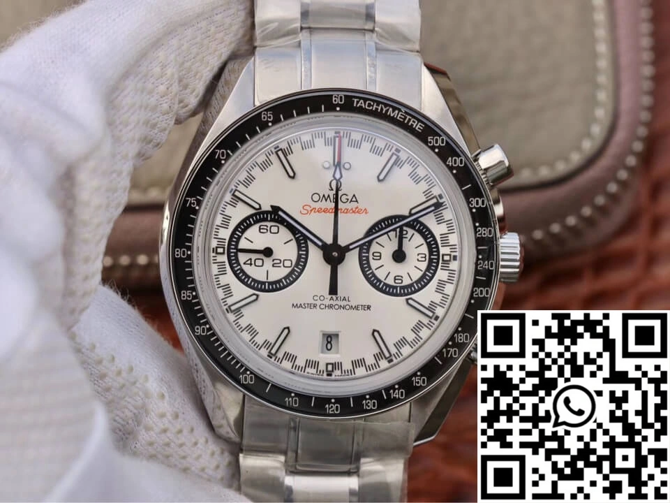 Omega Speedmaster Racing Chronograph 329.30.44.51.04.001 OM Factory White Dial