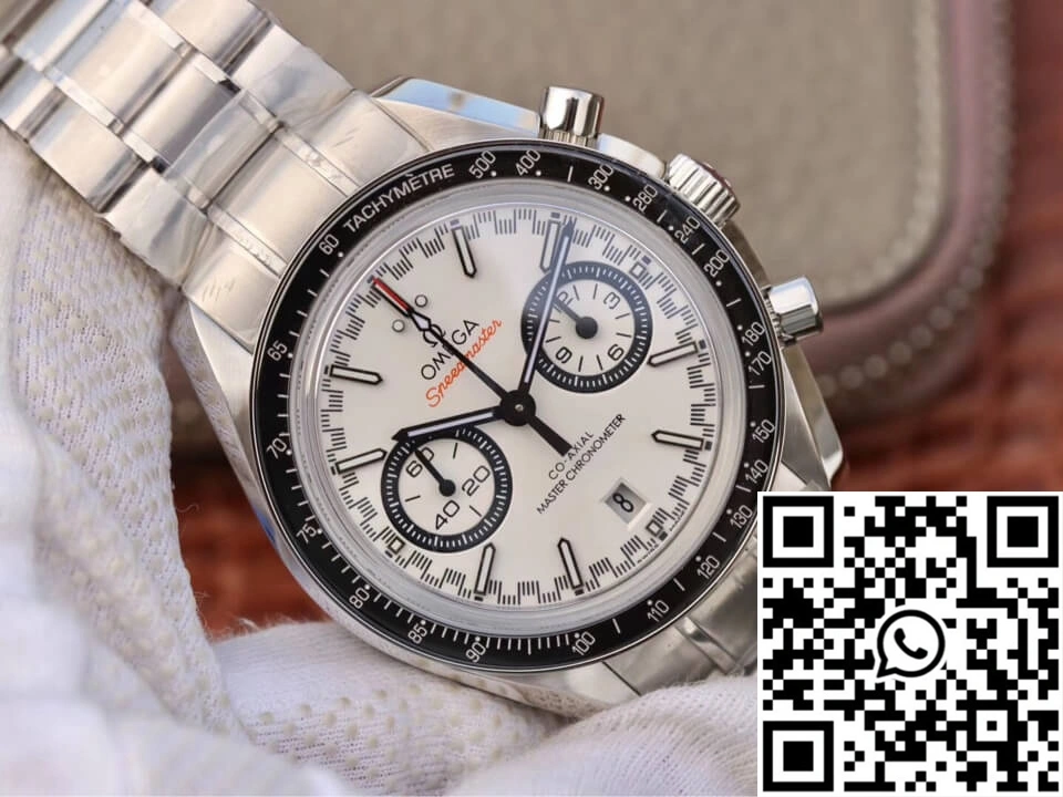 Omega Speedmaster Racing Chronograph 329.30.44.51.04.001 OM Factory White Dial