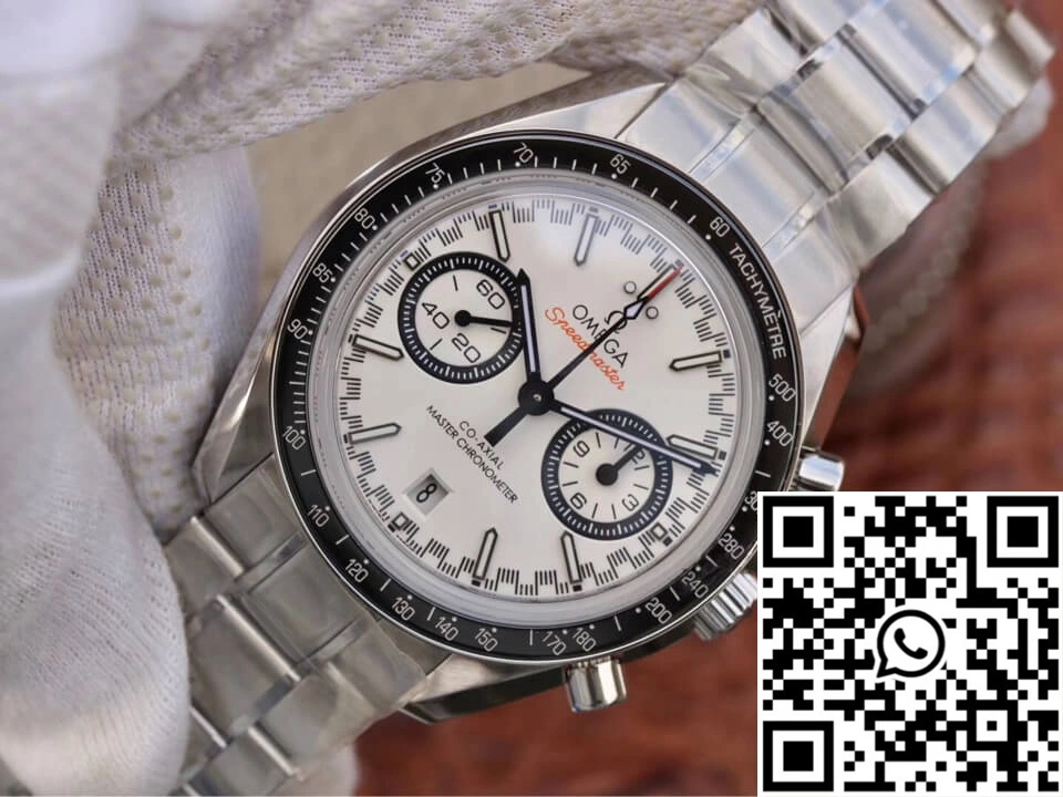 Omega Speedmaster Racing Chronograph 329.30.44.51.04.001 OM Factory White Dial