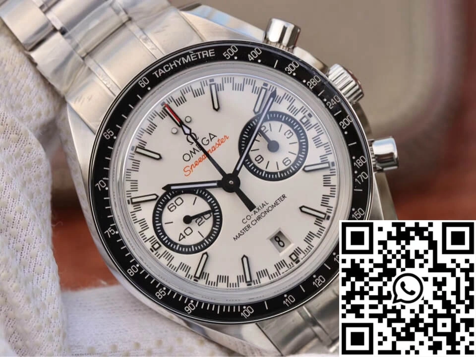 Omega Speedmaster Racing Chronograph 329.30.44.51.04.001 OM Factory White Dial