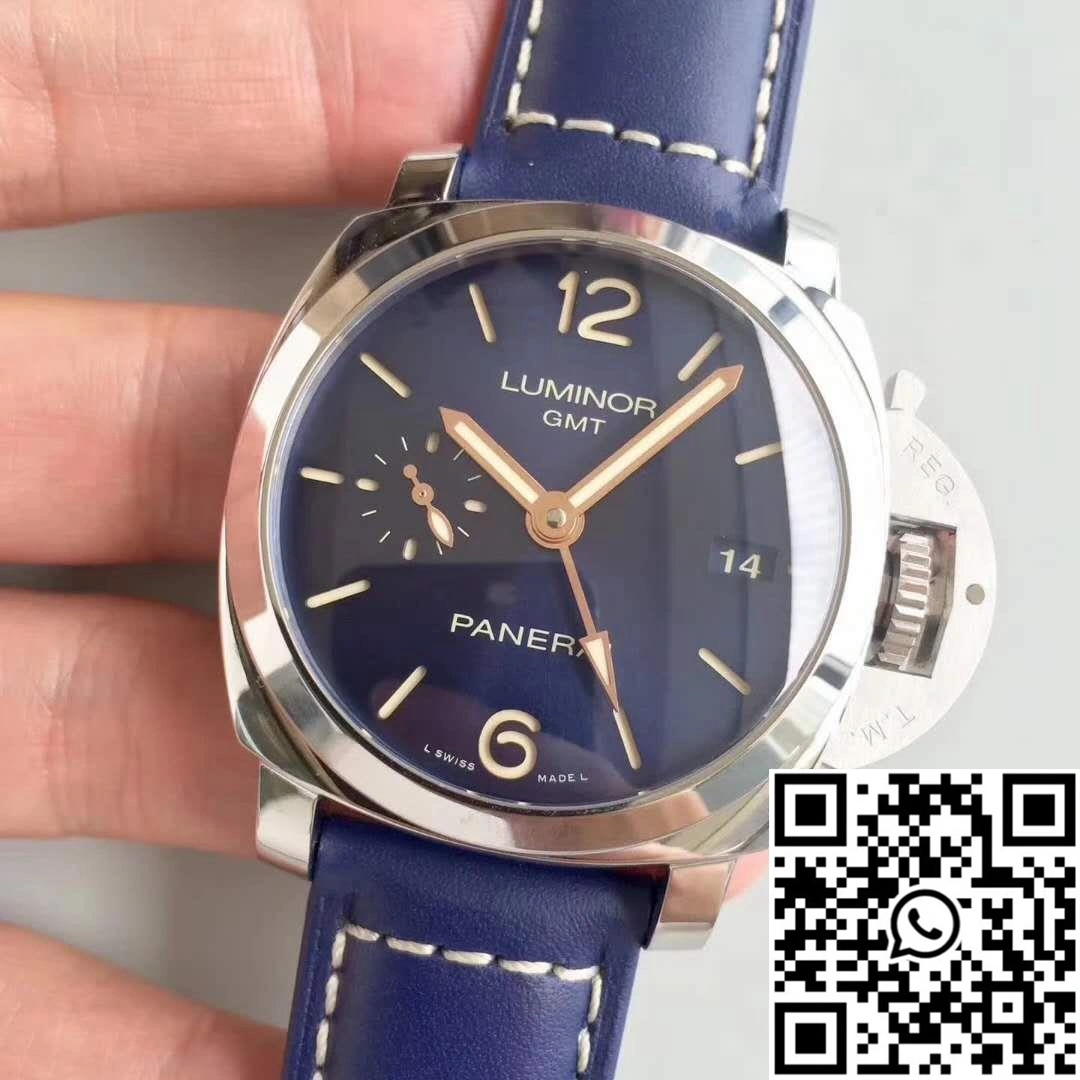 Panerai Luminor 1950 3 Days GMT Acciaio PAM688 VS Factory V2 Blue Dial