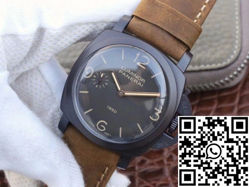 Panerai Luminor 1950 3 Days PAM 375 ZF Factory Black Dial