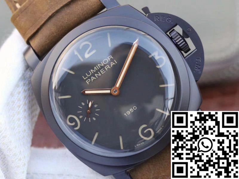Panerai Luminor 1950 3 Days PAM 375 ZF Factory Black Dial