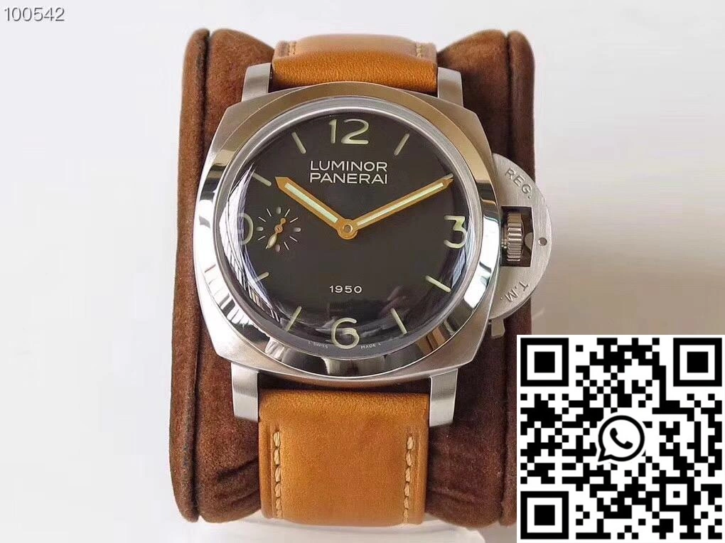 Panerai Luminor 1950 PAM127 ZF Factory Superlumed Black Dial