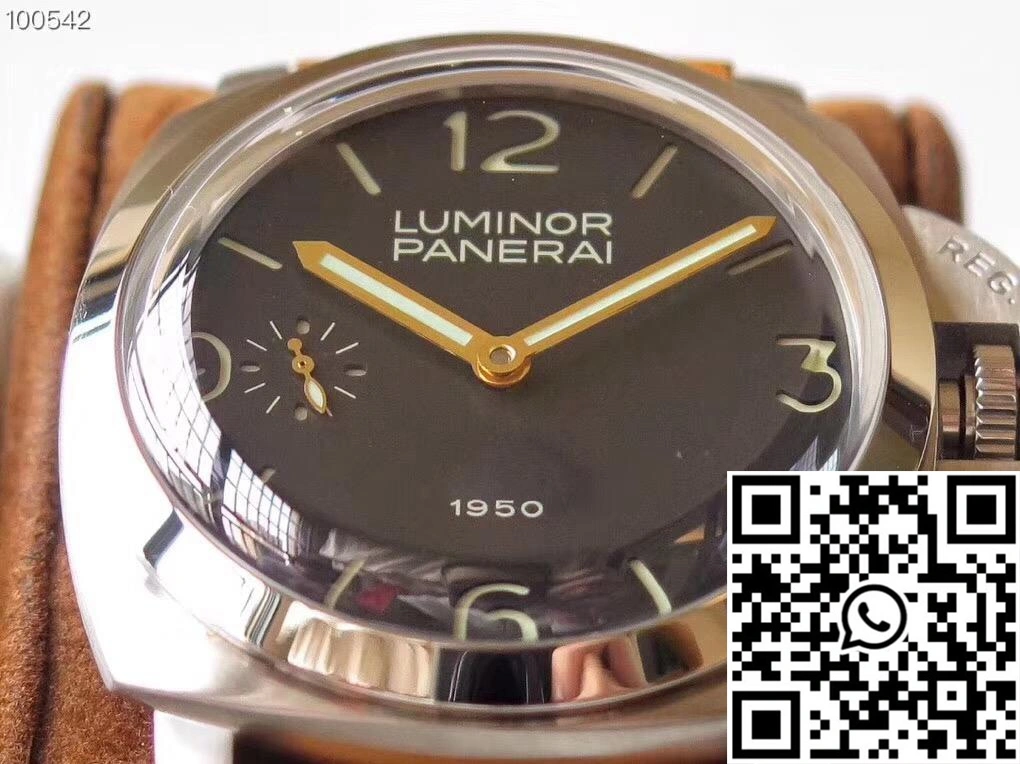 Panerai Luminor 1950 PAM127 ZF Factory Superlumed Black Dial