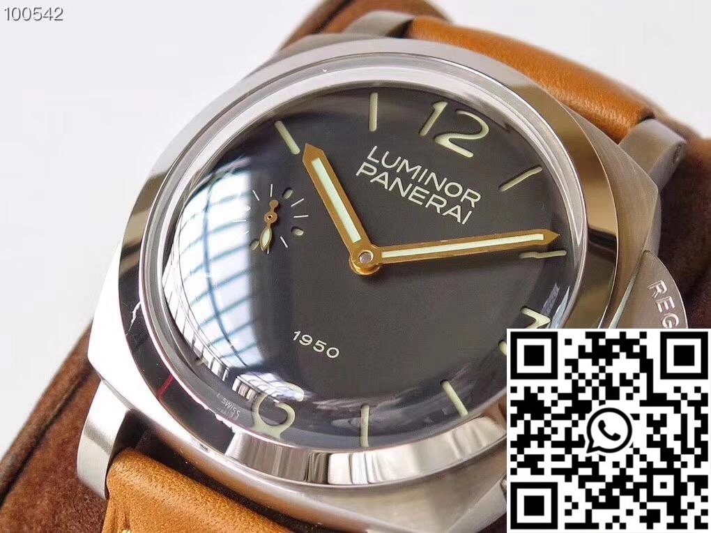Panerai Luminor 1950 PAM127 ZF Factory Superlumed Black Dial