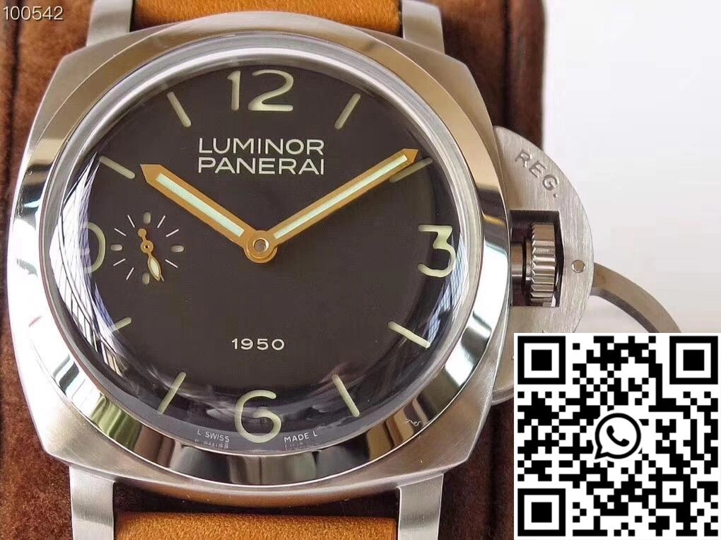 Panerai Luminor 1950 PAM127 ZF Factory Superlumed Black Dial
