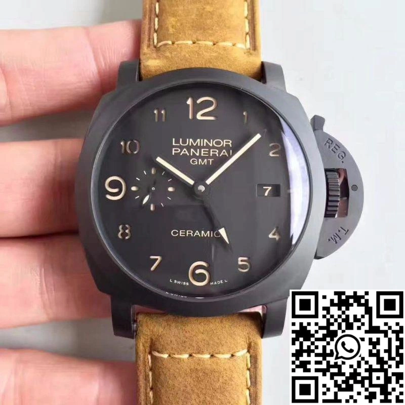 Panerai Luminor GMT 1950 3 Days PAM441 VS Factory V2 Black Dial