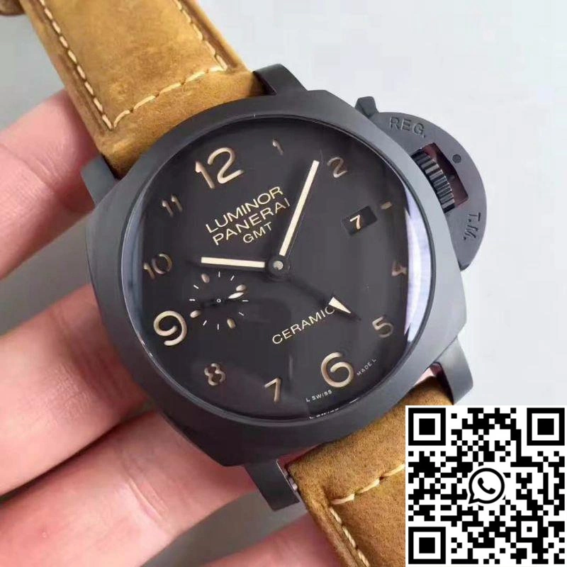 Panerai Luminor GMT 1950 3 Days PAM441 VS Factory V2 Black Dial