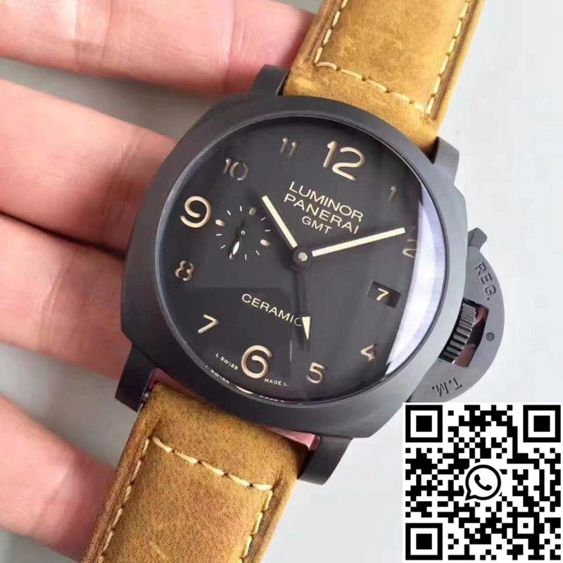 Panerai Luminor GMT 1950 3 Days PAM441 VS Factory V2 Black Dial