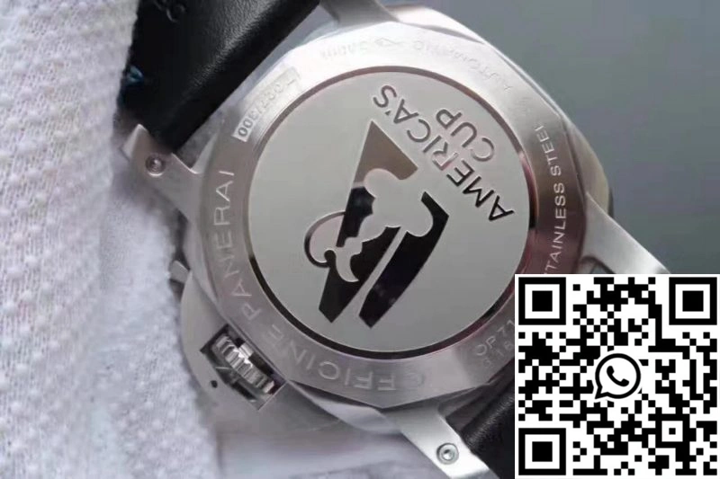 Panerai Luminor Marina 1950 PAM727 Americas Cup 2017 ZF Factory Black Leather Strap Black Dial