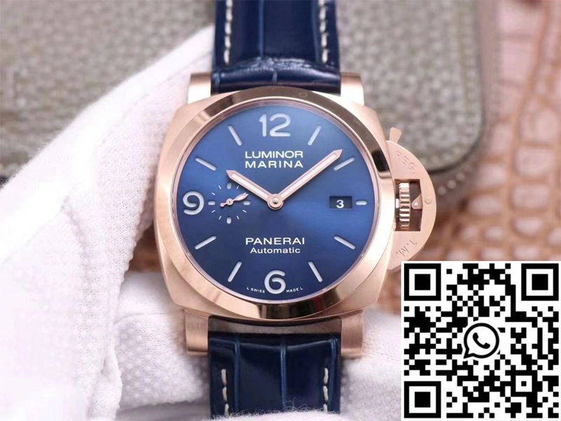Panerai Luminor Marina Goldtech PAM01112 VS Factory Blue Dial
