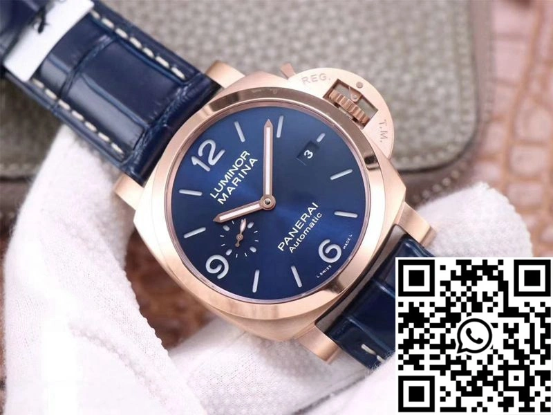 Panerai Luminor Marina Goldtech PAM01112 VS Factory Blue Dial
