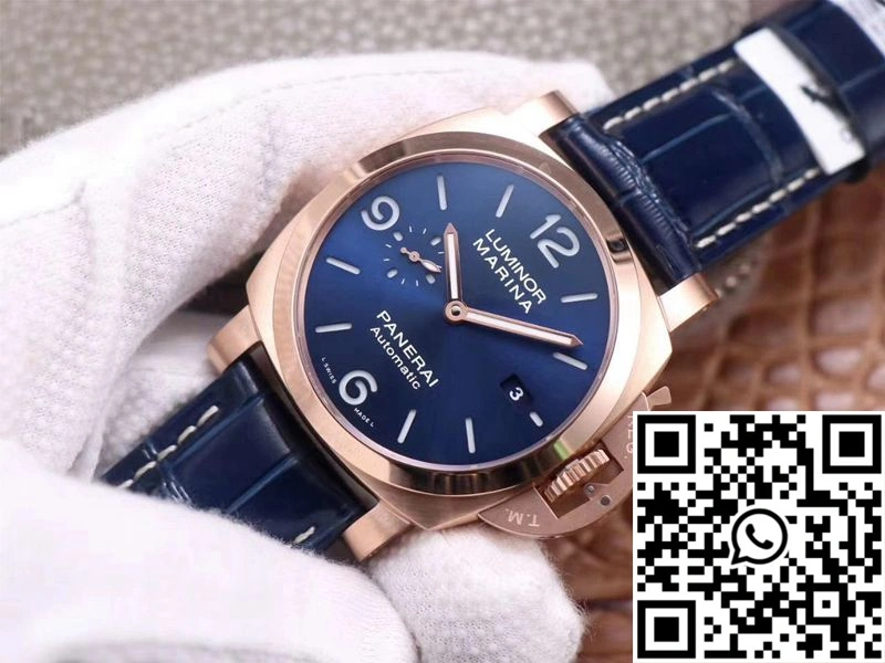 Panerai Luminor Marina Goldtech PAM01112 VS Factory Blue Dial