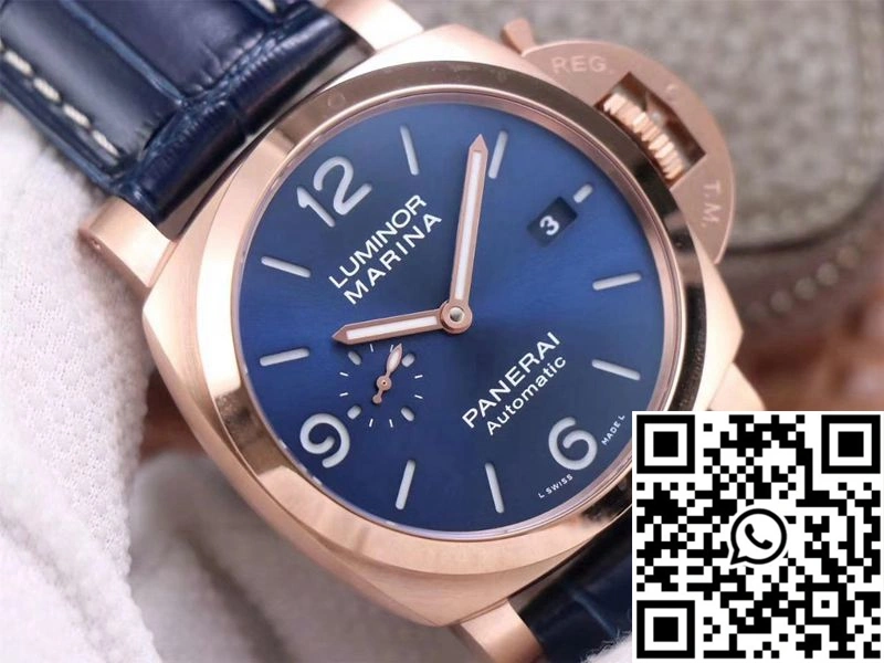 Panerai Luminor Marina Goldtech PAM01112 VS Factory Blue Dial