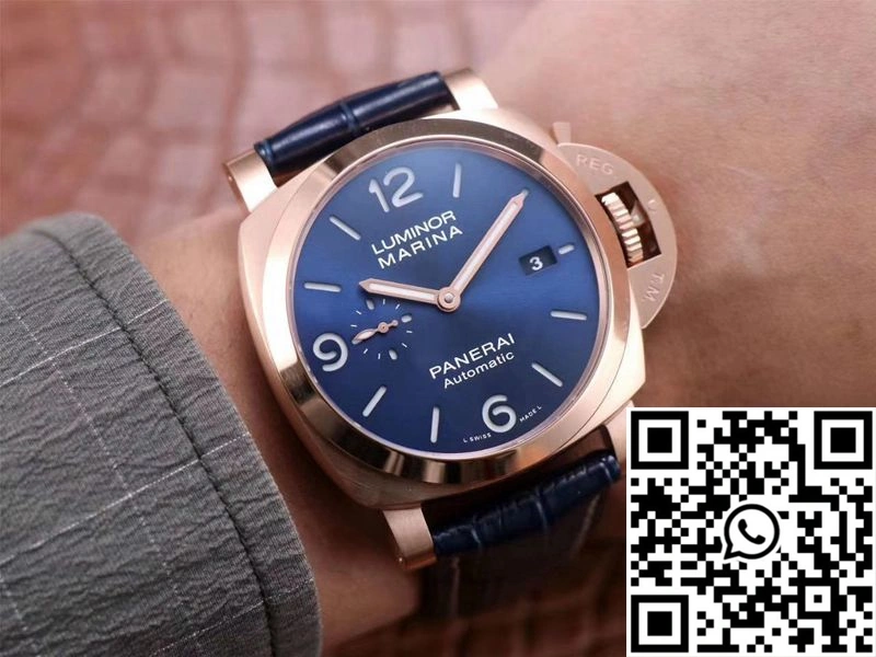 Panerai Luminor Marina Goldtech PAM01112 VS Factory Blue Dial