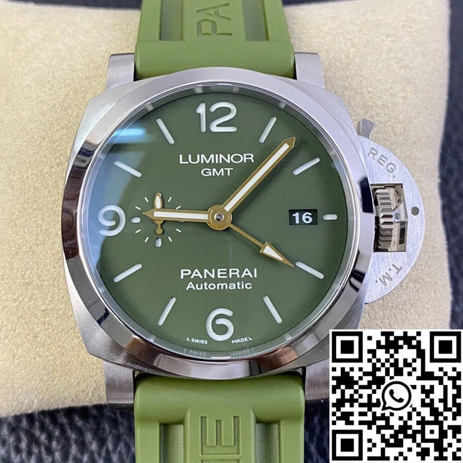 Panerai Luminor PAM01056 VS Factory Green Rubber Strap