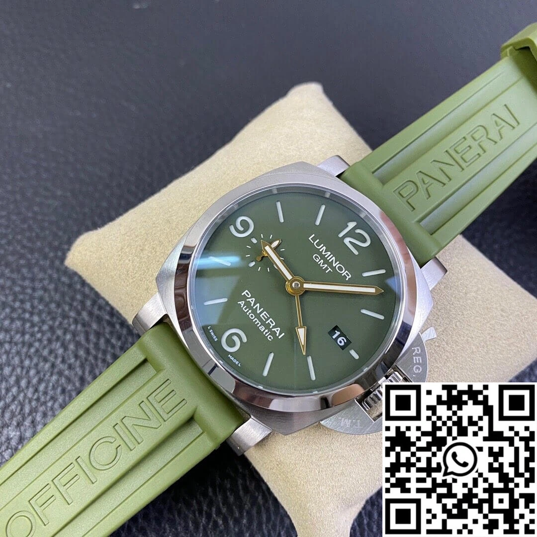 Panerai Luminor PAM01056 VS Factory Green Rubber Strap