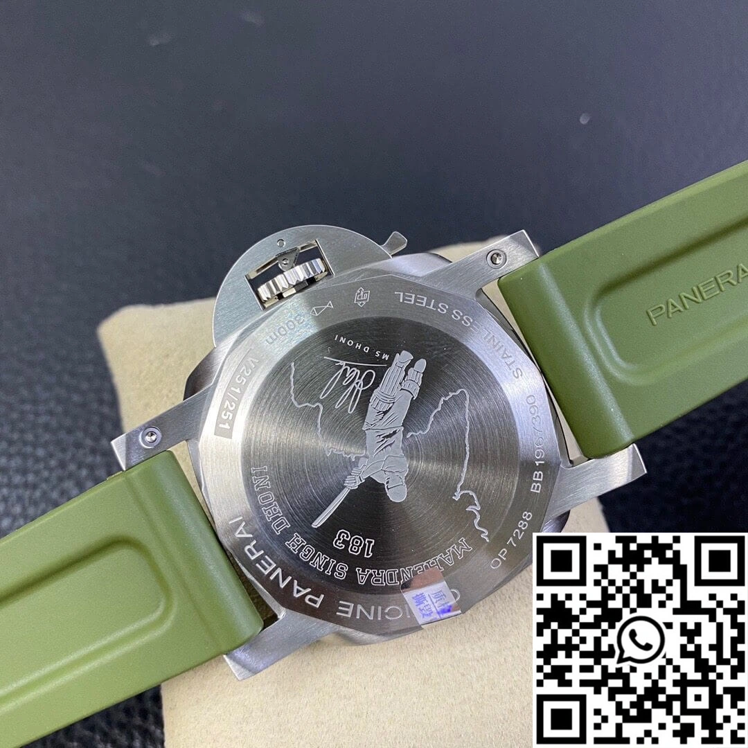 Panerai Luminor PAM01056 VS Factory Green Rubber Strap