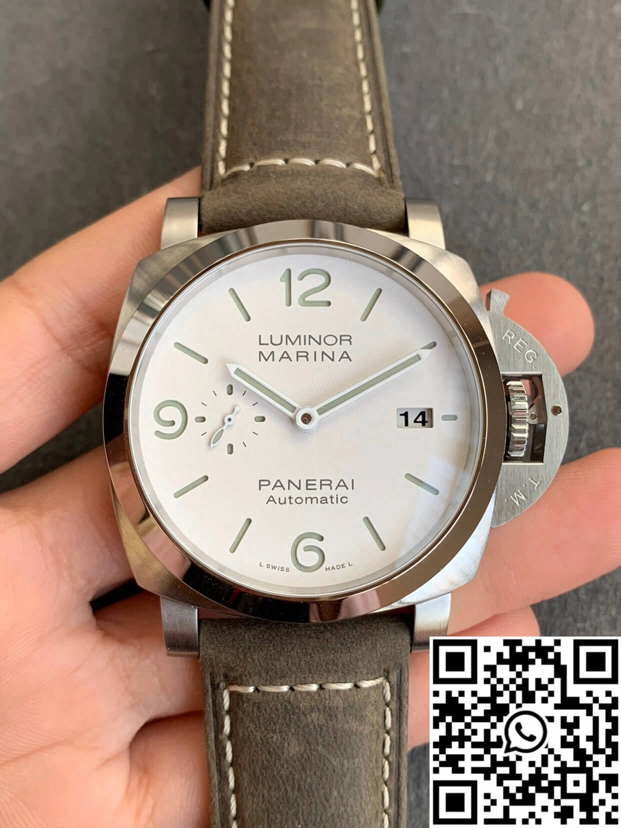 Panerai Luminor PAM01314 VS Factory White Dial