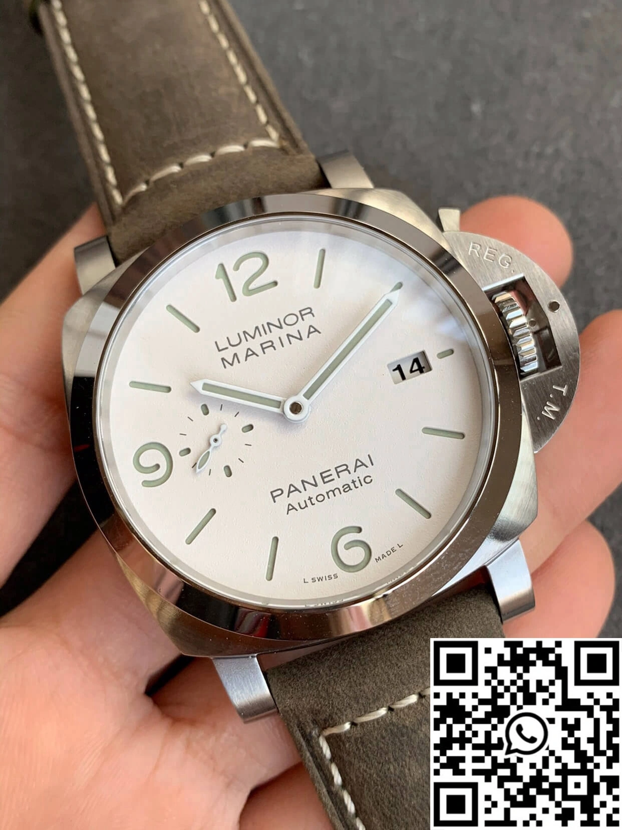 Panerai Luminor PAM01314 VS Factory White Dial