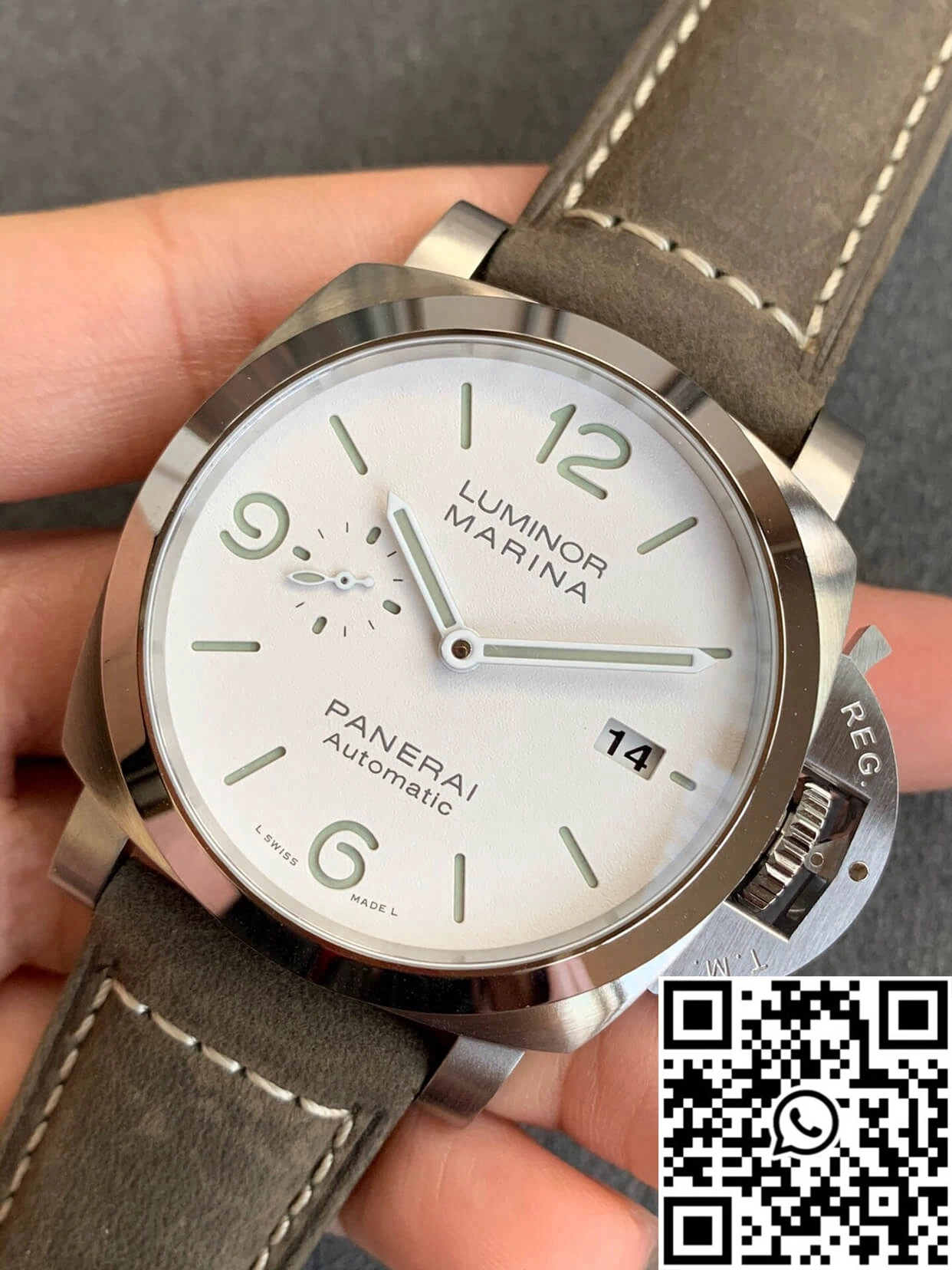 Panerai Luminor PAM01314 VS Factory White Dial