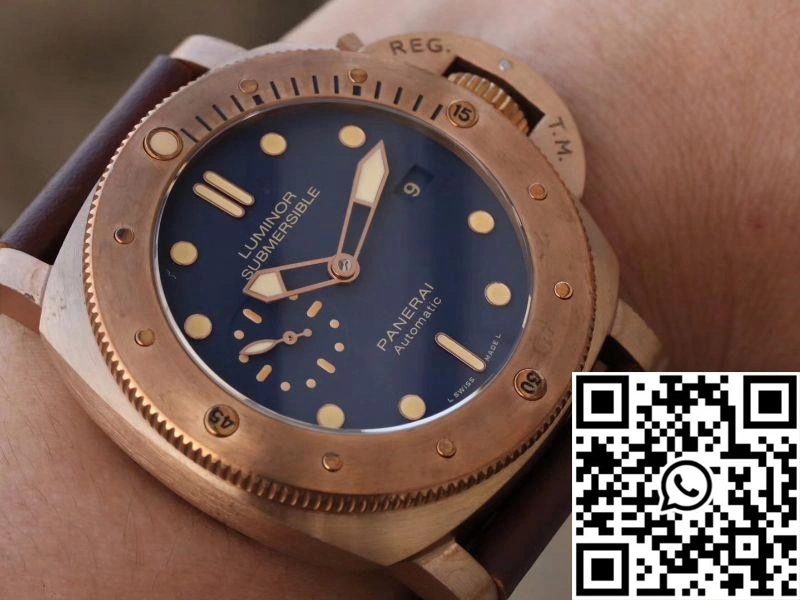 Panerai Luminor Submersible 1950 3 Days Automatic Bronzo PAM671 VS Factory V2 Blue Dial