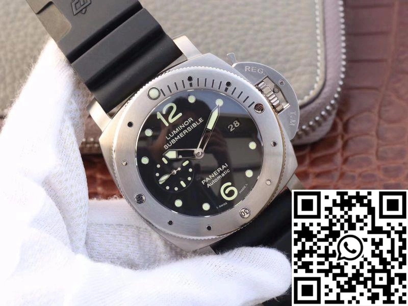 Panerai Luminor Submersible 1950 Amagnetic 3 Days Titanium PAM389 VS Factory V2 Black Dial
