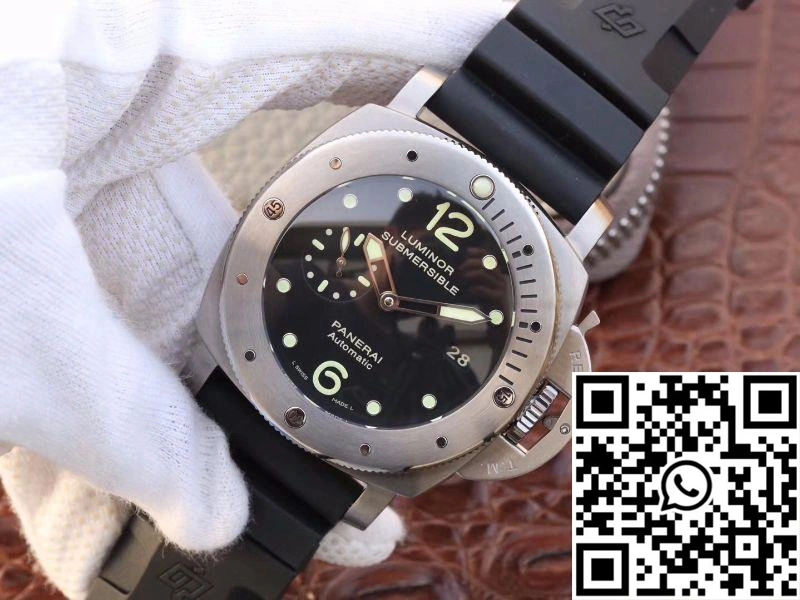 Panerai Luminor Submersible 1950 Amagnetic 3 Days Titanium PAM389 VS Factory V2 Black Dial