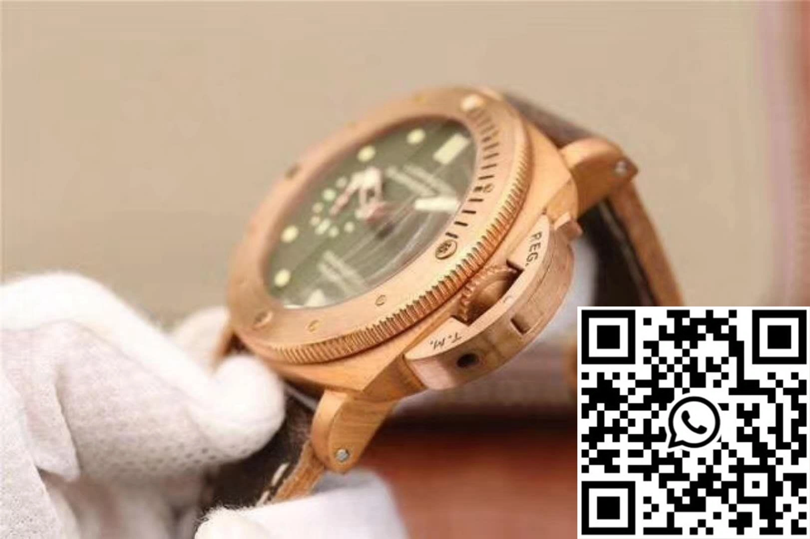 Panerai Luminor Submersible 1950 Bronzo PAM382 VS Factory V2 Green Dial