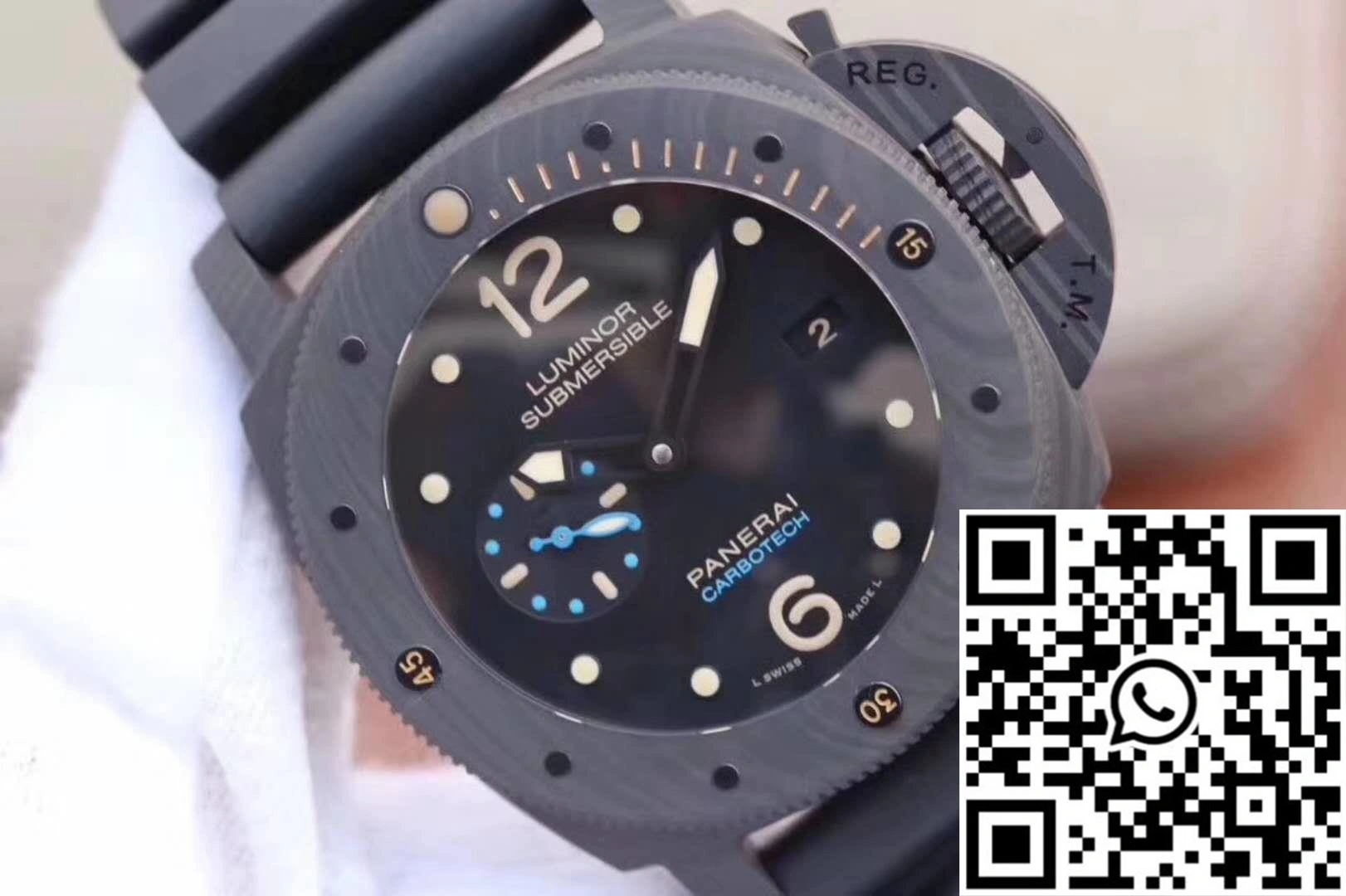 Panerai Luminor Submersible 1950 PAM616 VS Factory Black Dial
