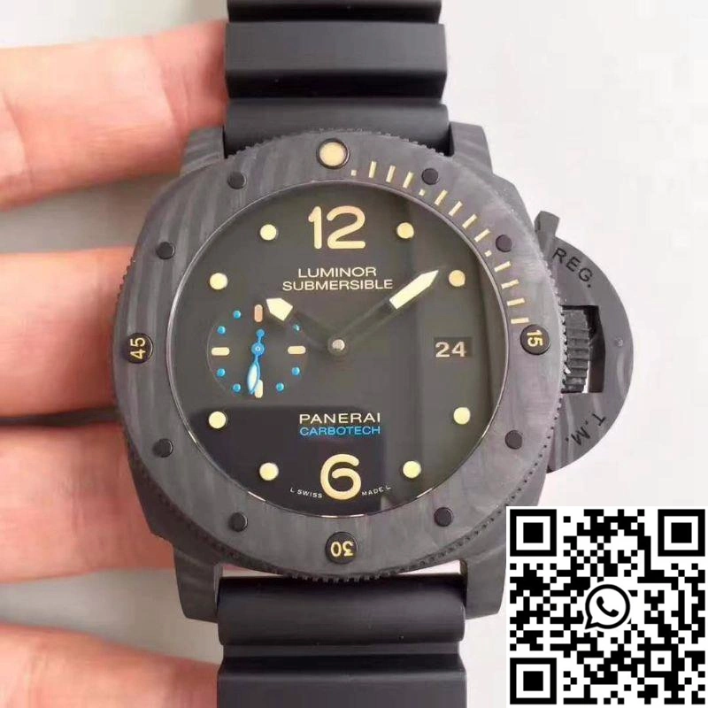Panerai Luminor Submersible 1950 PAM616 VS Factory V3 Black Dial