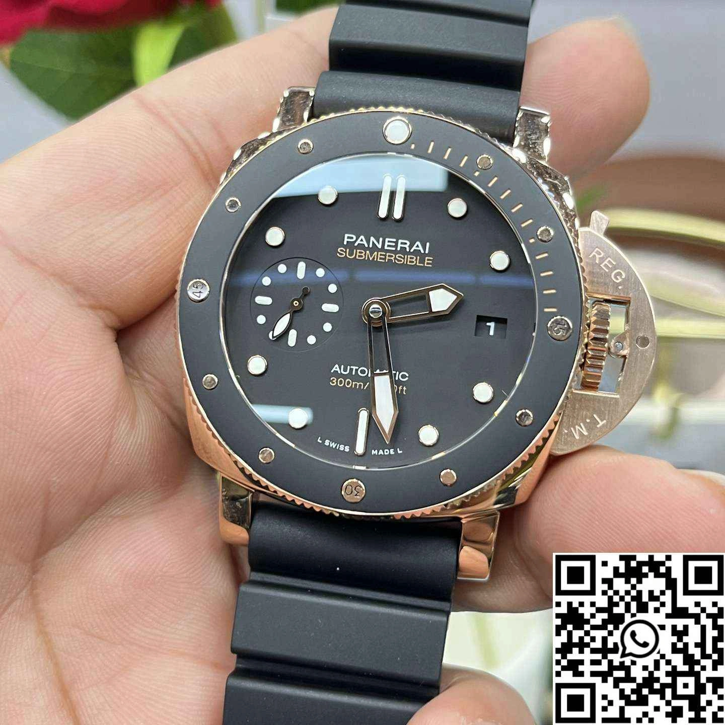 Panerai Submersible PAM02164 VS Factory Black Dial