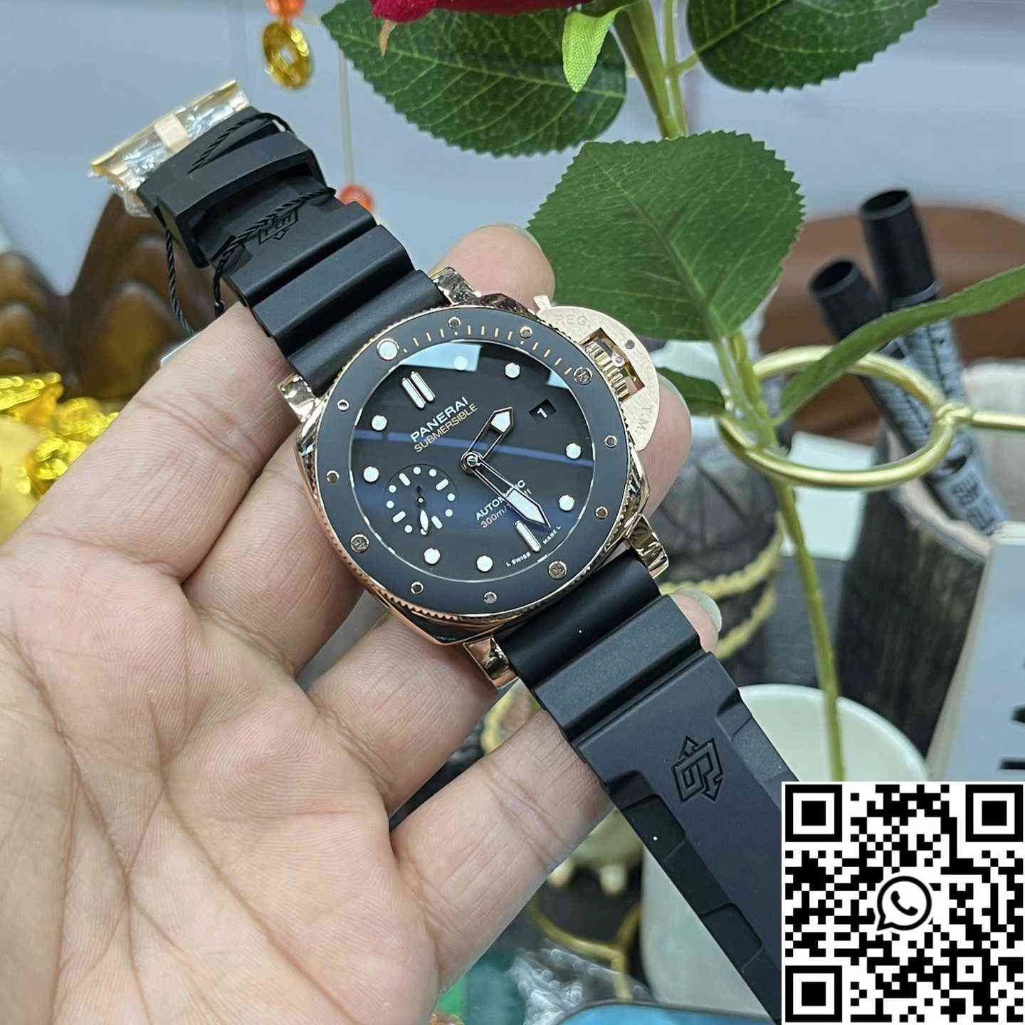 Panerai Submersible PAM02164 VS Factory Black Dial