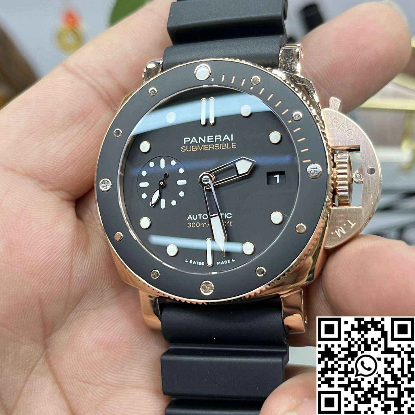 Panerai Submersible PAM02164 VS Factory Black Dial