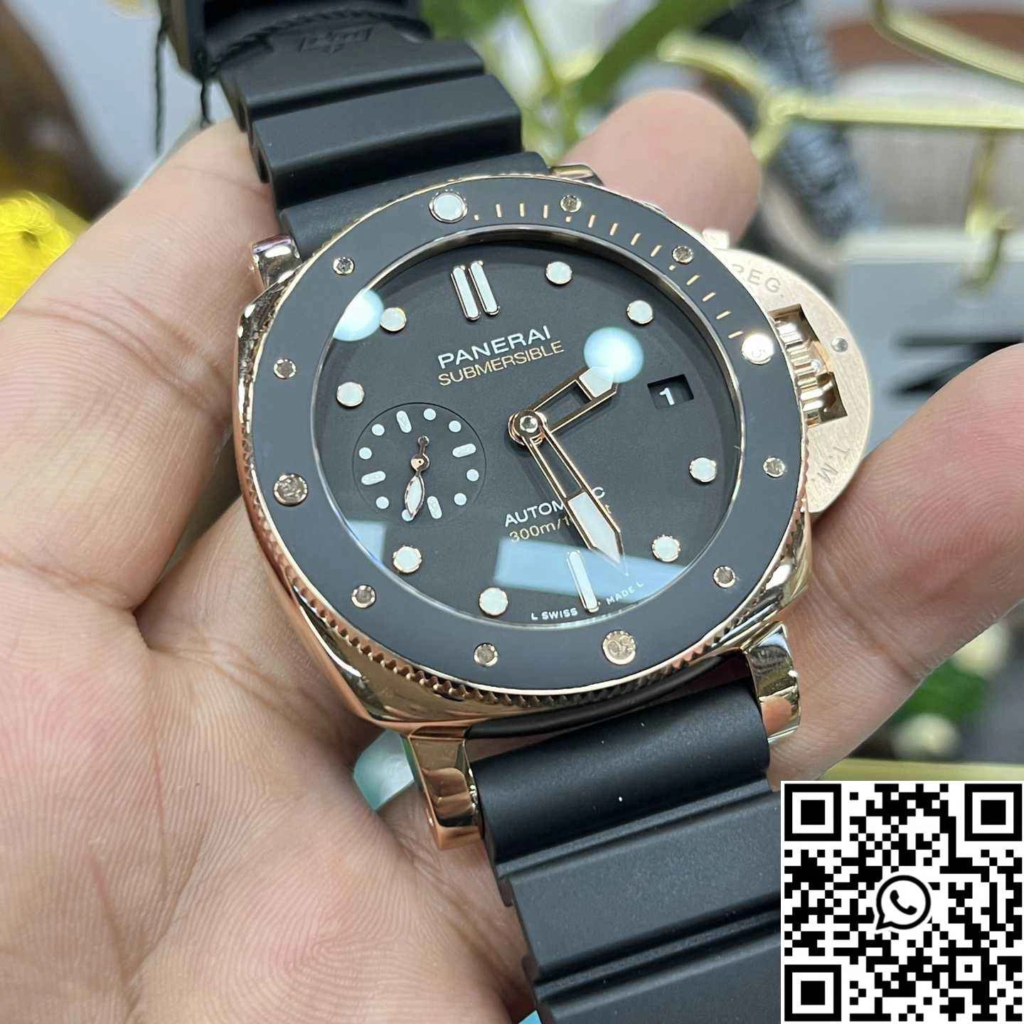 Panerai Submersible PAM02164 VS Factory Black Dial