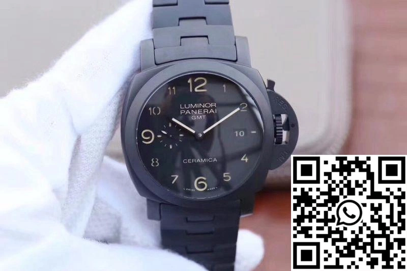 Panerai Tuttonero Luminor 1950 3 Days GMT PAM438 VS Factory Black Dial