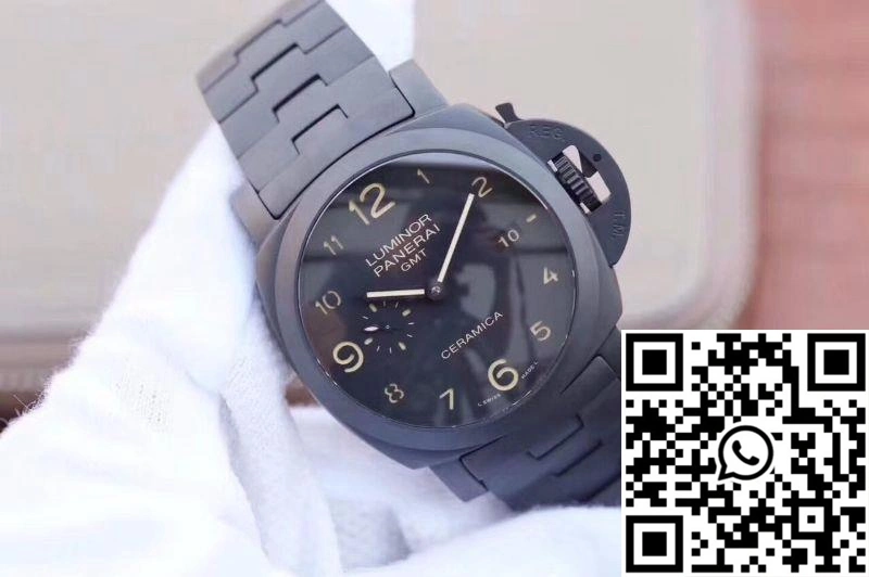 Panerai Tuttonero Luminor 1950 3 Days GMT PAM438 VS Factory Black Dial