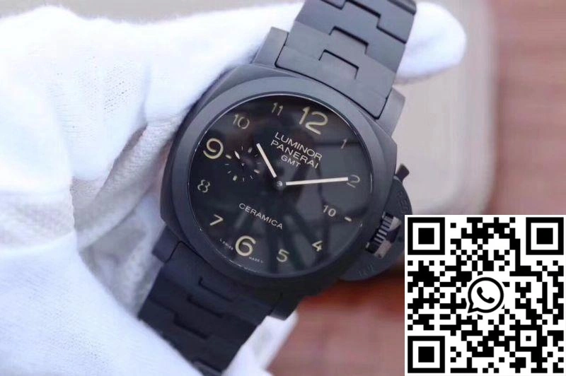 Panerai Tuttonero Luminor 1950 3 Days GMT PAM438 VS Factory Black Dial