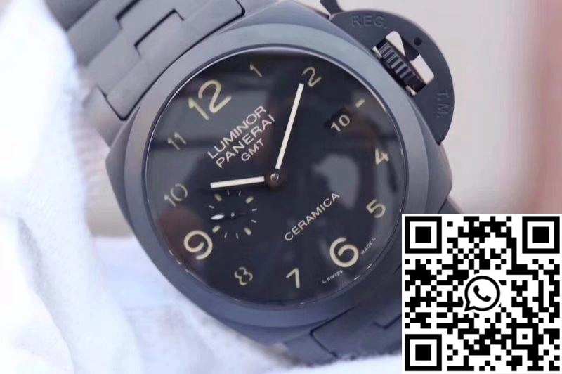 Panerai Tuttonero Luminor 1950 3 Days GMT PAM438 VS Factory Black Dial