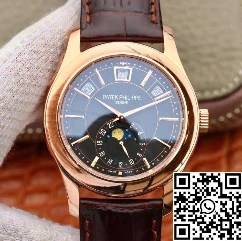 Patek Philippe Annual Calendar 5205G-001 KM Factory Black Dial