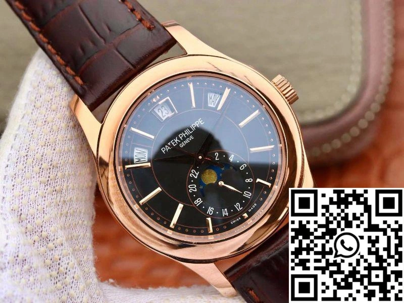Patek Philippe Annual Calendar 5205G-001 KM Factory Black Dial