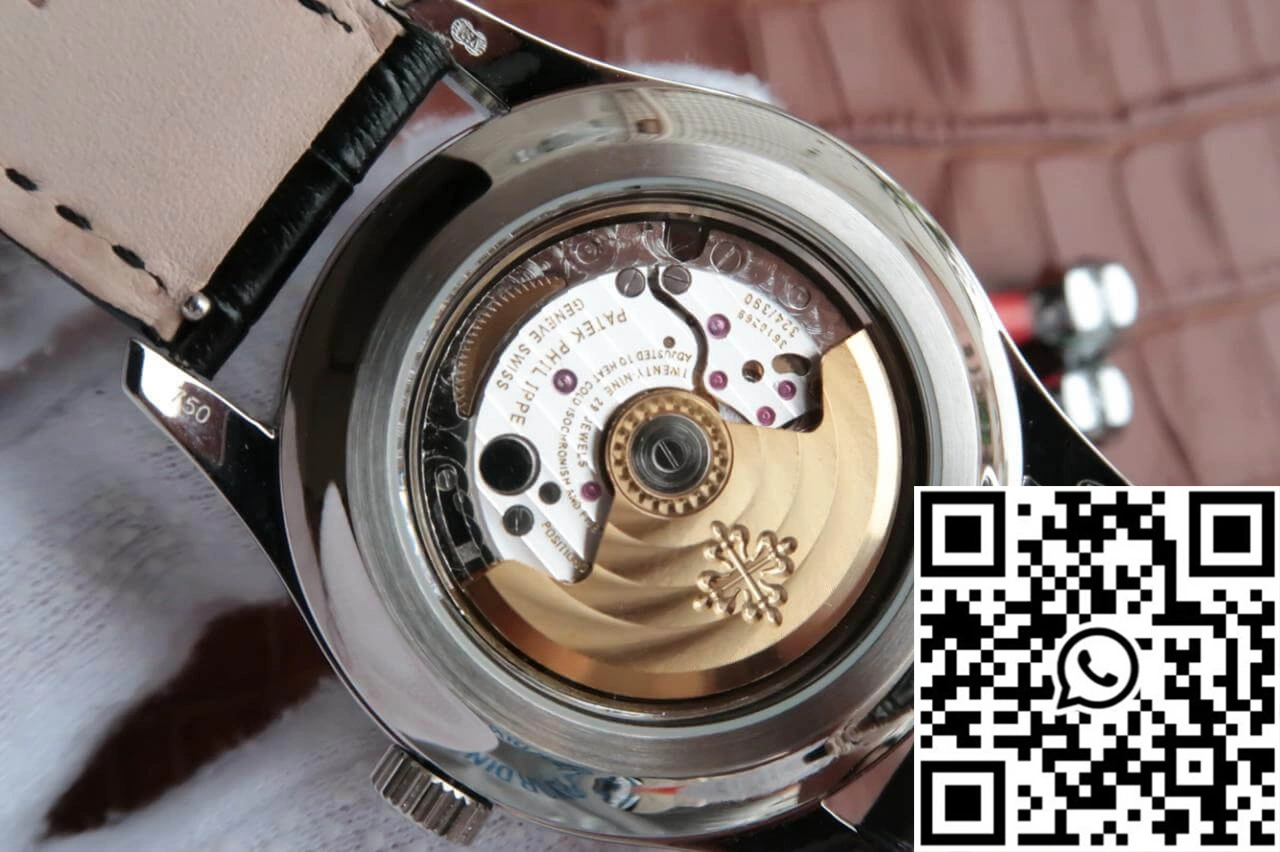 Patek Philippe Annual Calendar 5205R-001 KM Factory Black Dial Cowhide Strap