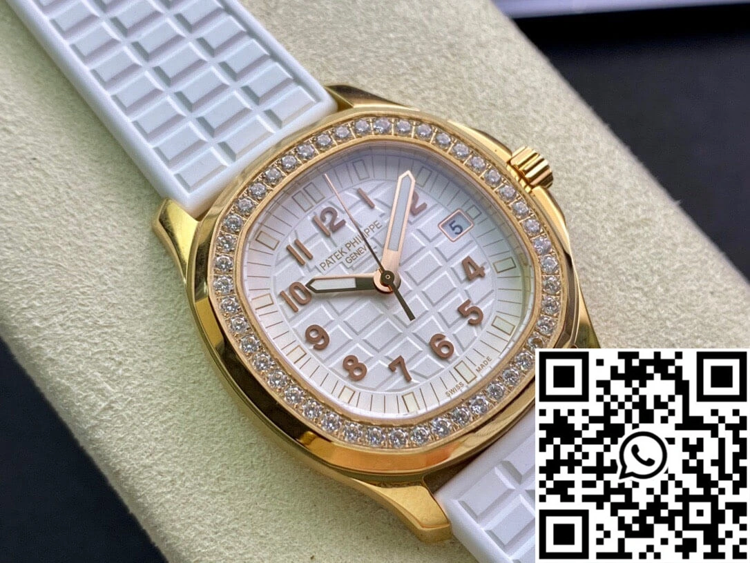 Patek Philippe Aquanaut 5067A Quartz Ladies PPF Factory Yellow Gold Diamond-set Bezel