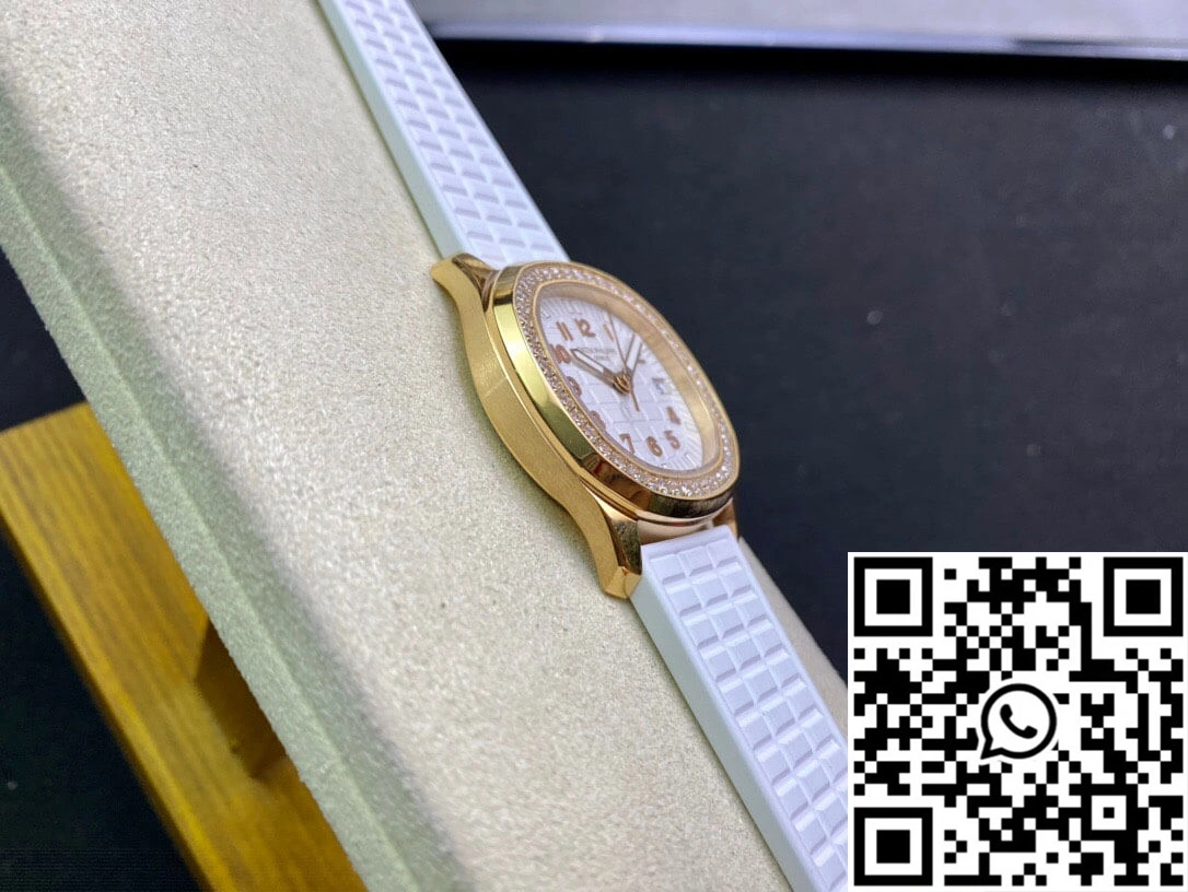 Patek Philippe Aquanaut 5067A Quartz Ladies PPF Factory Yellow Gold Diamond-set Bezel