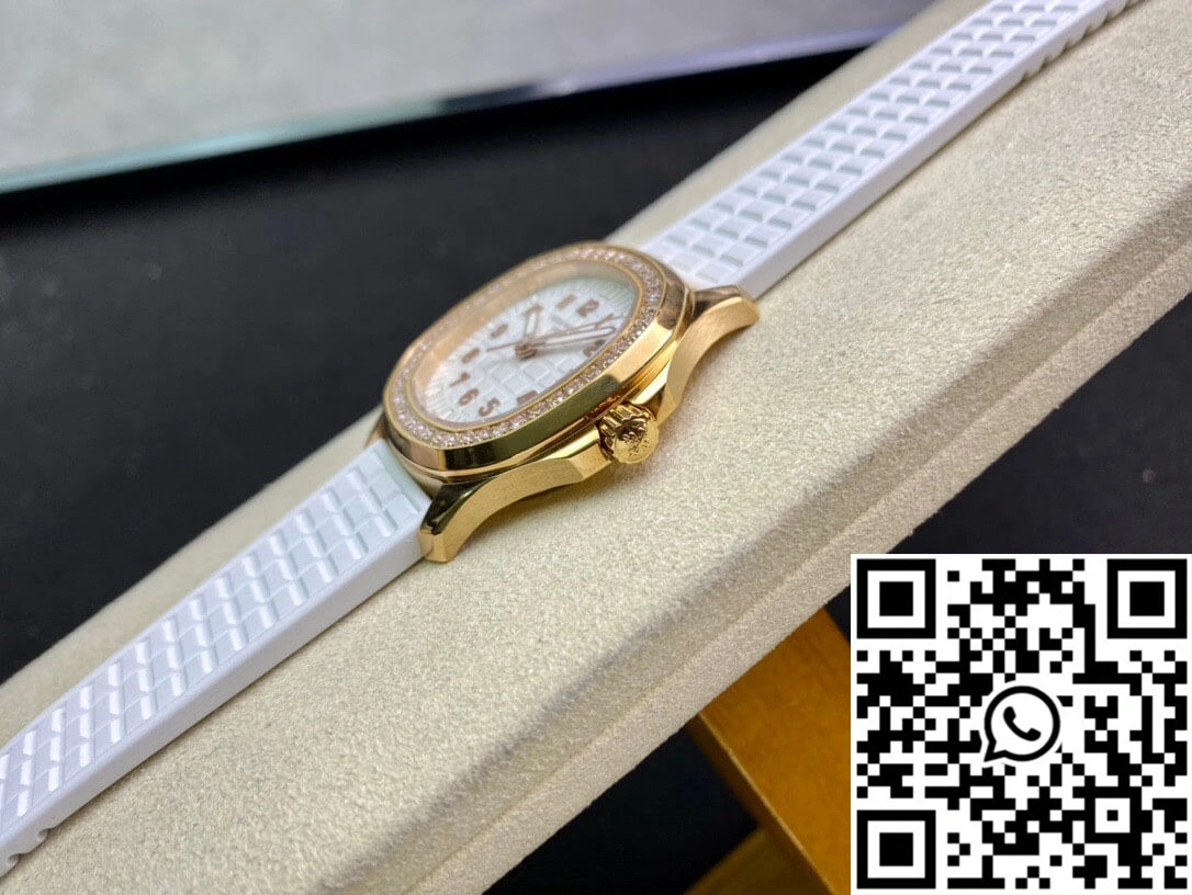 Patek Philippe Aquanaut 5067A Quartz Ladies PPF Factory Yellow Gold Diamond-set Bezel