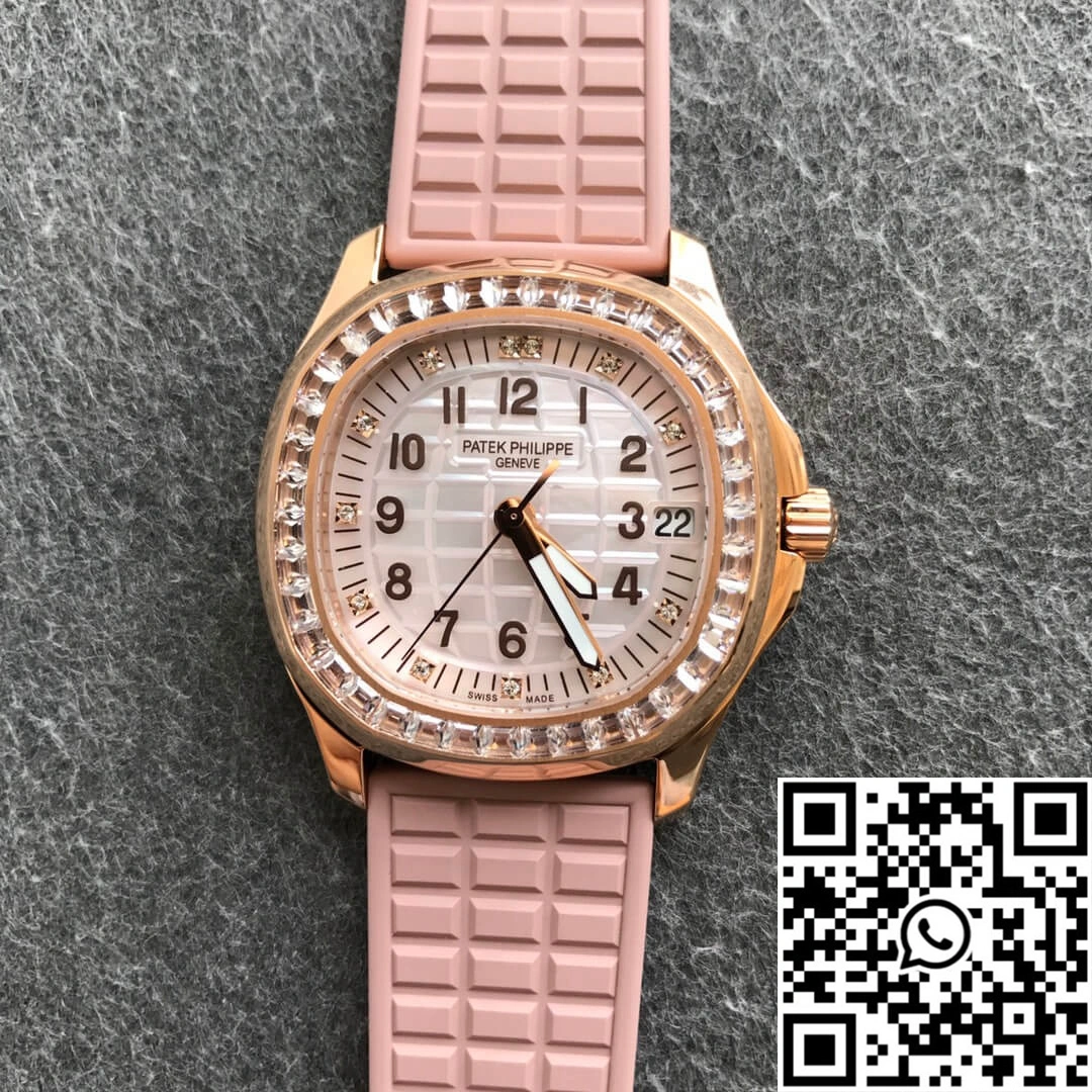 Patek Philippe Aquanaut 5072R-001 PPF Factory Rose Gold Mother Of Pearl Dial